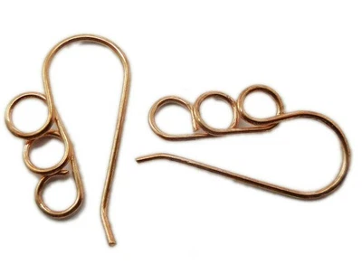 48 PCS 24X14MM SOLID COPPER EARRING FINDING GENUINE COPPER 1020 TVR-205 - Image 1 of 3