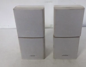 2 Bose White Double Cube Speakers - Fully Functional - Picture 1 of 9