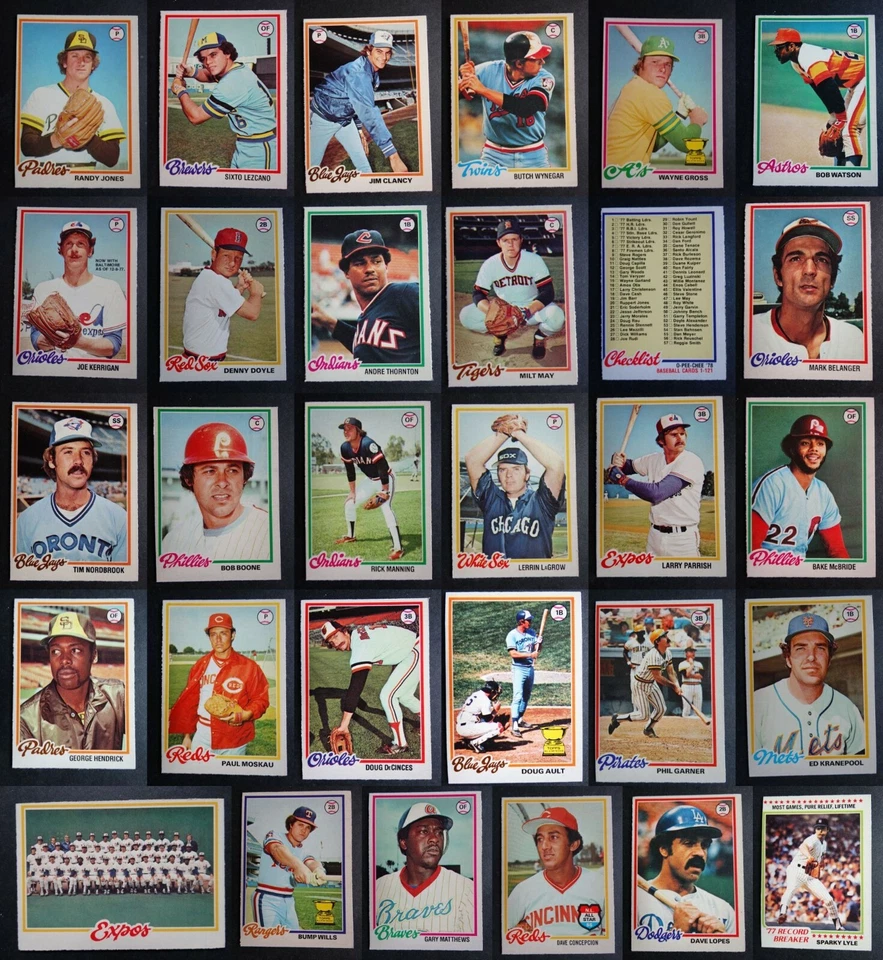 1978 OPC O-Pee-Chee Baseball Cards Complete Your Set U You Pick 133-242 - Image 1 of 1