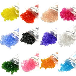 Lote de 500 perlas espaciadoras redondas facetadas de plástico acrílico de 6 mm muchos colores para elegir - Imagen 1 de 18