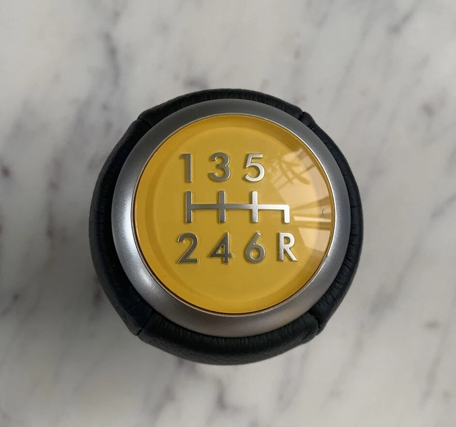 2004-2023 SUBARU IMPREZA WRX STI 6-SPEED SHIFT KNOB GENUINE ( Sonic Yellow ) - Image 1 of 2
