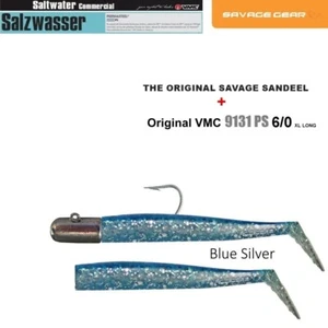 2+1 Sandalia/Sandel SAVAGE GEAR Azul Plata 17cm (15.5cm) + VMC 9131PS 60g - Imagen 1 de 3