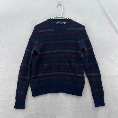 Suéter Polo Ralph Lauren Para Mujer M Azul Isla Justa Pelo Alpaca Lana Blen Pullover Foto 1 de 4