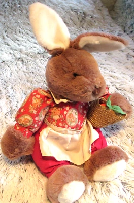 Vintage Plüsch 🐇 Oster Hase 🥕 mit Möhrenkorb 🐇 ca. 40 cm  🥕 von TCM / Tchibo - Bild 1 von 4