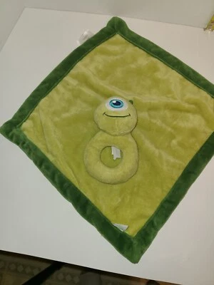Manta de seguridad de sonajero verde Mike Mazowski Lovey Disney Baby Monster Inc  Foto 1 de 4