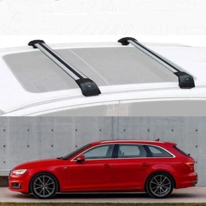 2Pcs Fits for Audi A4 Avant All Road 2013-2018 Roof Rail Rack Cross Bar Crossbar - Picture 1 of 9