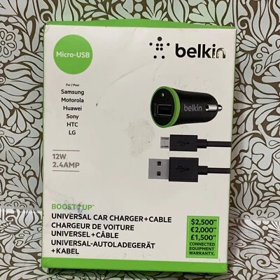 📀 Cargador de coche universal Belkin Boost Up con cable Foto 1 de 3