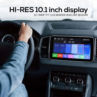 10.1-Inch Single DIN Car Stereo - Bluetooth Indash Car Stereo Touch Screen RCVR - Image 1 of 4
