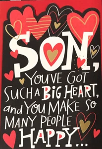 Happy Valentine’s Day, SON, Teen, Hallmark, Greeting Card - Picture 1 of 3