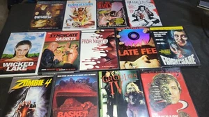 DVD LOT OF 13 HORROR, EXPLOITATION, RARE BASKET CASE, GHOULIES SOME SEALED - Picture 1 of 8