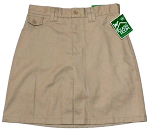 NWT Classroom Khaki Canvas Skort Skirt Uniform Girls Size 14 w/ Pockets - Picture 1 of 17