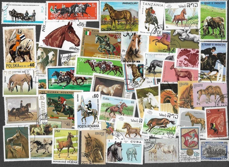 CABALLOS EN SELLOS 200 COLECCIÓN COMPLETAMENTE DIFERENTE 26/6/25 Foto 1 de 1