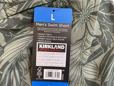 Bañador Kirkland Signature para hombre talla grande 36" cintura verde NUEVO Foto 1 de 4