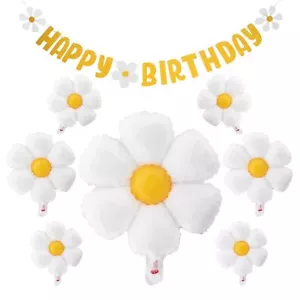 10pcs set Daisy Balloons Shower Decoration BannersHappy Birthday Decorations ... - Picture 1 of 8