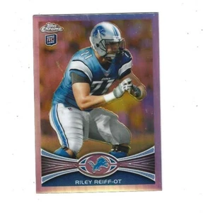 2012 Topps Chrome Refractors #4 Riley Reiff RC DETROIT LIONS - Picture 1 of 1