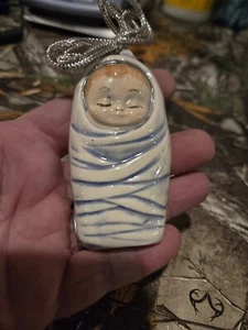 Ceramic Baby Jesus Swaddle Ornament - Picture 1 of 4