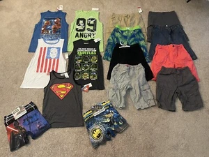 Lot Of Boys Clothes Shorts Shirts Old Navy Etc Size 10 - Picture 1 of 14
