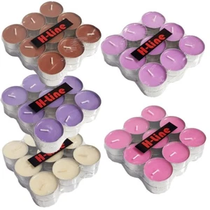 SCENTED COLOURED TEA LIGHTS CANDLES TEALIGHTS - XMAS GIFT - MADE IN EUROPE - Picture 1 of 19