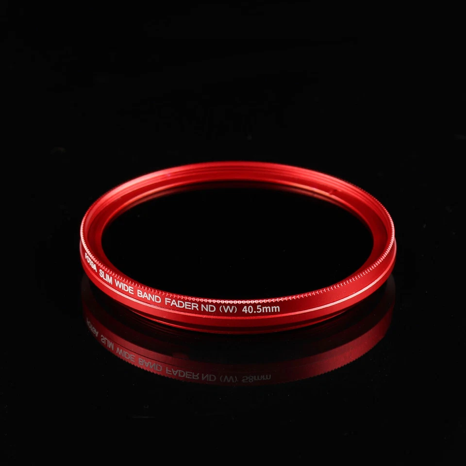 FOTGA 40.5mm Slim Fader ND Filter Variable ND2 ND8 to ND400 for Canon Red - Image 1 of 4