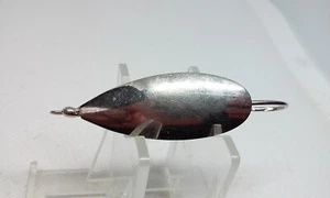 Vintage Johnson Silver Minnow Style Silve 1 3/4" Wiggler Wobble Spoon Lure JAPAN - Picture 1 of 8