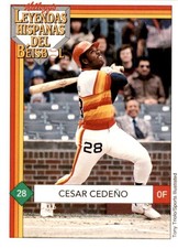 1991 Kellogg's Leyendas Hispanas del Beisbol Food Issue Cesar Cedeno