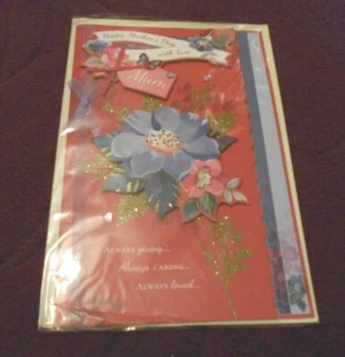  Happy Mother's Day with Love MUM MOTHERING SUNDAY CARD  - Image 1 of 3