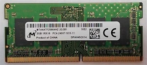 NEW - Original Dell Inspiron 3000 15-3567 2GB RAM Memory DDR4 PC4-2400T Micron - Picture 1 of 2