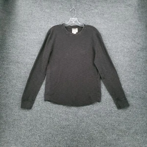 Lucky Brand T Shirt Mens L Large Gray Lived In Thermal V Neck Waffle Knit - Picture 1 of 8