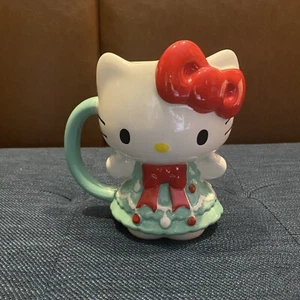Hello Kitty Christmas Tree Ceramic Mug Sanrio New Holiday decor - Picture 1 of 4