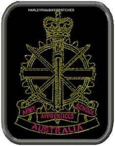 ARMY APPRENTICE - EMBROIDERED MILITARY BIKER PATCH - Picture 1 of 2