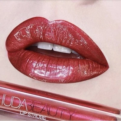 HUDA BEAUTY Lip Strobe In Saucey Brand New In Box Full Size 💯 Authentic! - Image 1 of 4