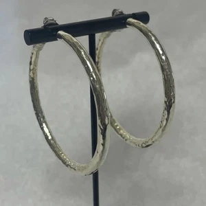 GORGEOUS Ippolita Classico Hammered Hoop Earrings - Picture 1 of 8