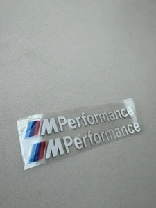2x BMW M PERFORMANCE SEITENSCHWELLER AUFKLEBER weiß AUFKLEBER Grafik Vinyl 160mm - Bild 1 von 4
