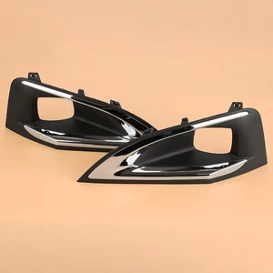 2x Front Bumper Grille Fog Light Cover Trim Frame fit for Peugeot 3008 P84 - Picture 1 of 6