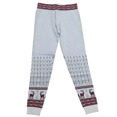 Free People Women's Small Latte Combo Reindeer Arrow Pattern Knit Leggings NWT - Image 1 of 4