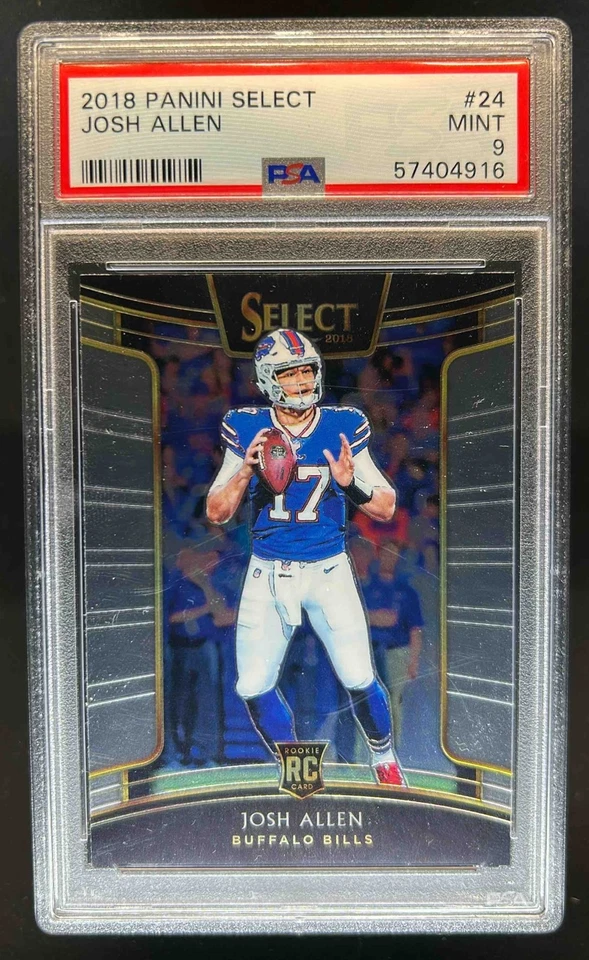 2018 Select Josh Allen RC Rookie Concourse #24 Bills PSA 9 - Image 1 of 2