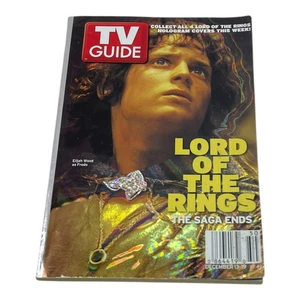 Vintage TV Guide December 13-19 2003 Lord of the Rings Holgram Cover - Frodo - Foto 1 di 4