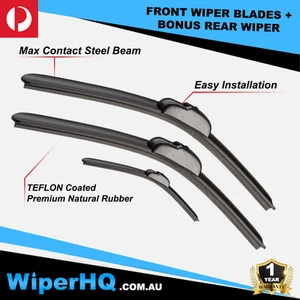 Wiper Blades for MG ZST 2020 - 2024 Pair 24"+14" Front Windscreen Set - Picture 1 of 7