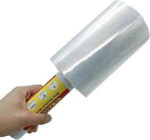 Stretch Wrap Clear Plastic Wrap Roll 6 Inch X 1000Ft 80 Guage Industrial Mini St - Picture 1 of 12