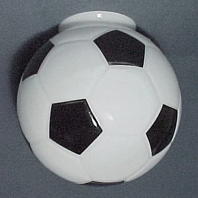 Soccer Ball Light Shade 4" X 8" Globe Ceiling Fan Pendant Flush Mount Semi Drop - Image 1 of 3