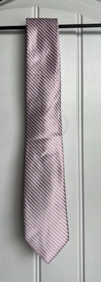 Corbata ajustada de diseñador a rayas rosa y blanco Nautica Foto 1 de 2