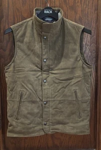 Peter Millar Crown Crafted S Vantage Suede Leather Vest Loden NWT $1495 - Picture 1 of 9