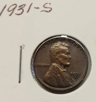 1931-S Lincoln Wheat Cent Key Date - Image 1 of 2