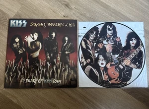 KISS Smashed Thrashes & Hits Lp RARE Pic Disc PRESS  Ex  Vinyl Record Picture - Imagen 1 de 2