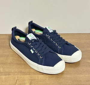 Cariuma OCA Halbschuhe Herren 11 Damen 12,5 Unisex Sneaker Navy Blau Canvas Low - Bild 1 von 8