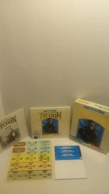 Vintage Sid Meier's Railroad Tycoon Big Box MicroProse IBM PC 5.25" 1990 CIB - Image 1 of 4