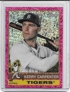 2025 Topps Heritage Kerry Carpenter Pink Sparkle Chrome #226 - Picture 1 of 1