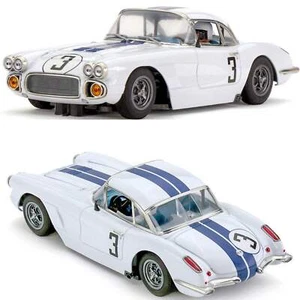 MRSLOTCAR Corvette C1 Team Cunningham 1960 Le Mans 1/32 Slot Car MR1502 MRSlot c - Foto 1 di 6