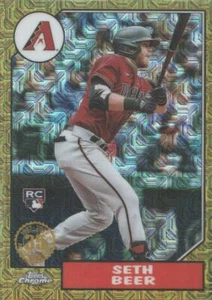 2022 Topps Baseball '87 Silver Pack Chrome Series 2 #T87C2-22 Seth Beer - Picture 1 of 1