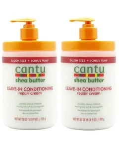 2x Cantu Shea Butter Leave-In Conditioning Repair Cream 25oz - Picture 1 of 3